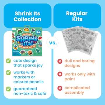 OOLY Shrink-Its DIY Shrinking Art Kit For Kids