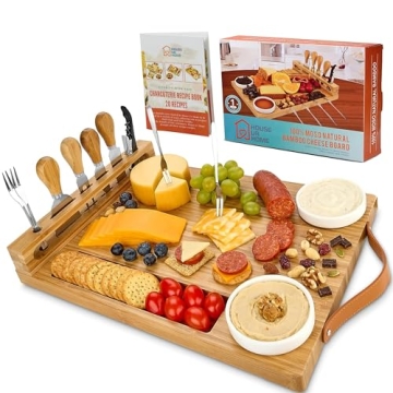 Bamboo Charcuterie Board Set - Perfect Gift for Entertaining