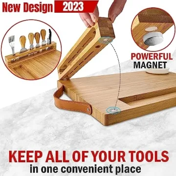 Bamboo Charcuterie Board Set - Perfect Gift for Entertaining