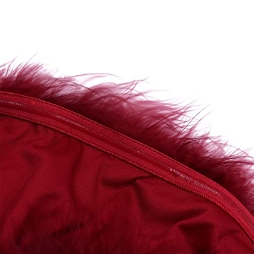 ZGMYC Women's Sexy Feather Crop Top for Parties