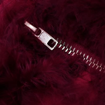 ZGMYC Women's Sexy Feather Crop Top for Parties