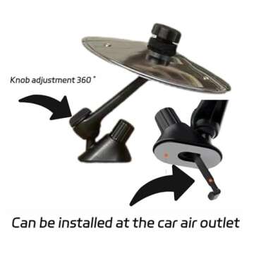 Car Cymbal, Car Crash Cymbal Air Vent, Easy Clip-On Mini Car Crash, Fun Music Gadget for Drivers & D...