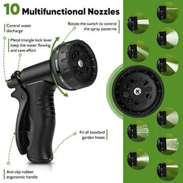 Lightweight Garden Hose 100FT, No Kink & Durable Design