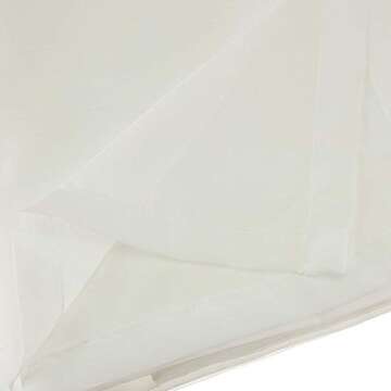 ROYALE LINENS Canopy Bed Scarf, White Sheer, for All Bed Sizes