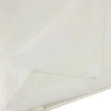 ROYALE LINENS Canopy Bed Scarf, White Sheer, for All Bed Sizes