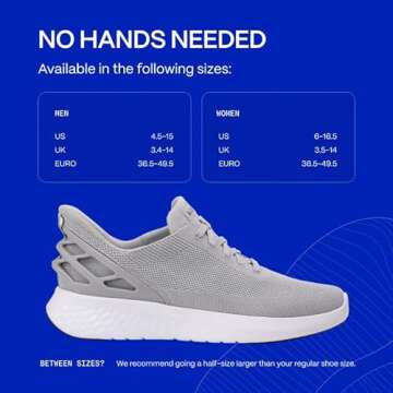 Kizik Athens, Slip-On Sneakers, Casual Shoes, Comfortable and Stylish Womens or Mens Shoes for Work, Walking, The Office, Womens and Mens Slip on Sneakers Athens Slate Grey Wide M7 / W8.5