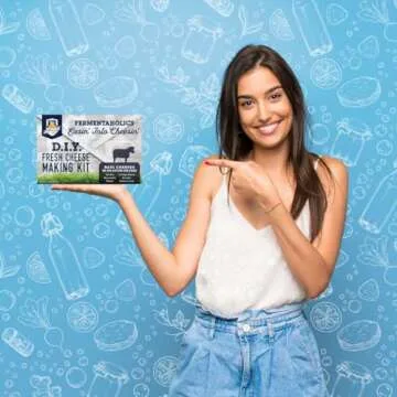 Fermentaholics DIY Fresh Cheese Making Kit - Ricotta, Mozzarella, Burrata, Paneer, Cottage Cheese, etc. - Includes Rennet for Cheese Making, Cheese Salt, Citric Acid, Cheese Cloth, & Recipe Booklet