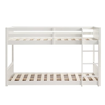 JOYMOR Low Twin Bunk Bed for Kids - Safe & Stylish
