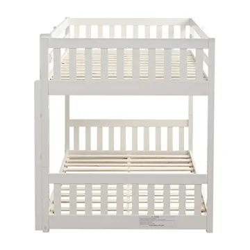 JOYMOR Low Twin Bunk Bed for Kids - Safe & Stylish