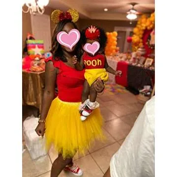 Bridesmay Women's Tutu Skirt 50s Vintage Ballet Bubble Dance Skirts for Cosplay Party Dark Yellow L