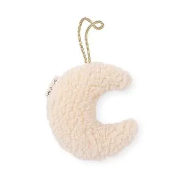 Itzy Ritzy Pacifier and Lovey Set; Detachable Plush Moon and Coordinating Toast Silicone Pacifier; Ideal for Ages 0 Months and Up, Moon