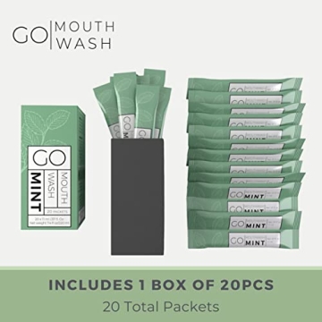 GO Travel Size Mouthwash Packets for Fresh Breath Anywhere
