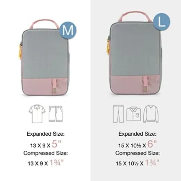 BAGSMART Compression Packing Cubes - Smart Travel Essentials