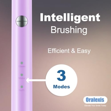 ORALEXIS Electric Toothbrush with Tongue Scraper and 8 Heads