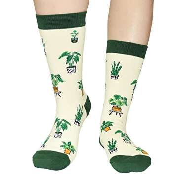 Plant Socks for Women Funny Plant Mom Socks Plant Gifts for Plant Lovers Gardeners