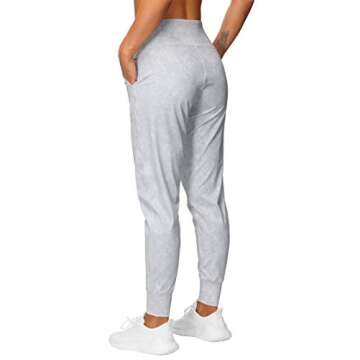 THE GYM PEOPLE Women's Joggers Pants Lightweight Athletic Leggings Tapered Lounge Pants for Workout, Yoga, Running (X-Large, Tie Dye White)