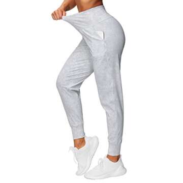 THE GYM PEOPLE Women's Joggers Pants Lightweight Athletic Leggings Tapered Lounge Pants for Workout, Yoga, Running (X-Large, Tie Dye White)