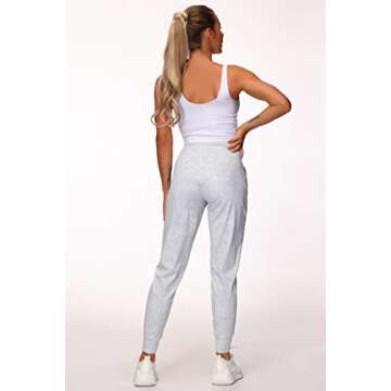 THE GYM PEOPLE Women's Joggers Pants Lightweight Athletic Leggings Tapered Lounge Pants for Workout, Yoga, Running (X-Large, Tie Dye White)