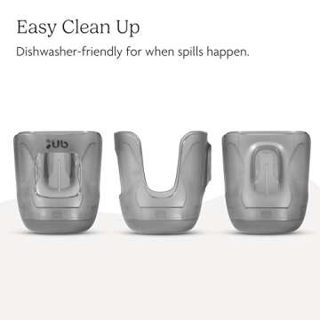UPPAbaby Cup Holder for Vista, Cruz, Minu Strollers/Quick Attachment/Holds Beverages of Various Sizes/Folds Attached