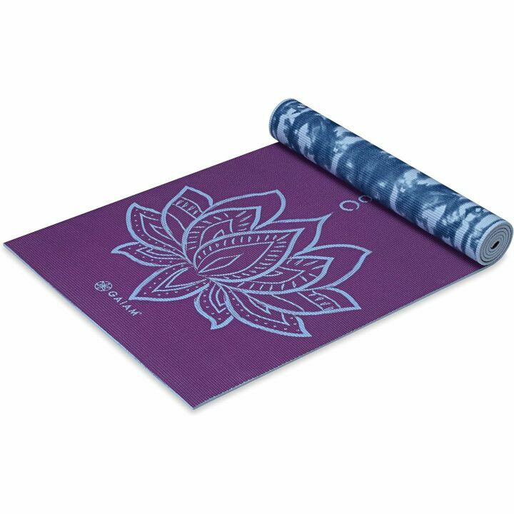 Gaiam 6mm Reversible Yoga Mat: Non-Slip Fitness