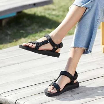 CIOR Women's Sport Sandals Hiking Sandals with Arch Support Yoga Mat Insole Outdoor Light Weight Wat...