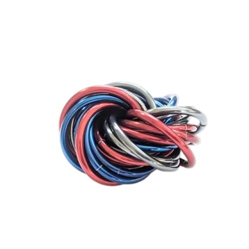 Möbii Fidget Ball (MultiColor): Quiet Mobius ADHD Anxiety Stim Stress Relief Toy Tool for Home Trav...