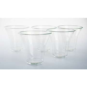 Golden Apple, 9 oz-30ct Clear Plastic Sundae Cups no lids. Disposable Dessert Bowls, Frozen Dessert