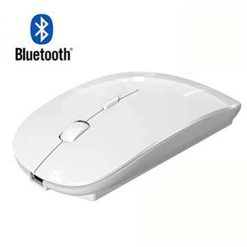 ZERU Bluetooth Mouse,Rechargeable Wireless Mouse for MacBook Pro/MacBook Air,Bluetooth Wireless Mous...
