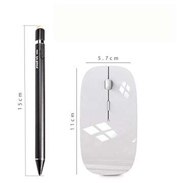 ZERU Bluetooth Mouse,Rechargeable Wireless Mouse for MacBook Pro/MacBook Air,Bluetooth Wireless Mouse for Laptop/PC/Mac/iPad pro/Computer (White)