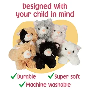 PREXTEX 12 Pack Realistic 6 Inch Plush Kittens for Kids Pets