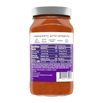 Vegan Primal Kitchen Vodka Sauce – Creamy 24 oz Delight
