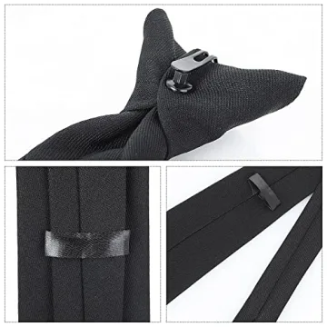 Aster Clip-On Tie - Elegant Black Necktie for All Occasions