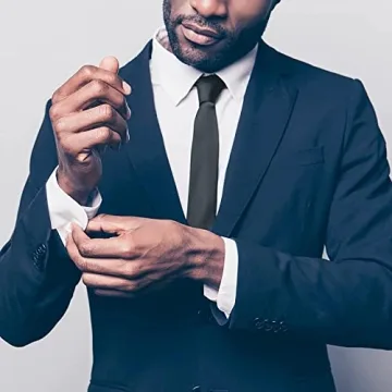 Aster Clip-On Tie - Elegant Black Necktie for All Occasions