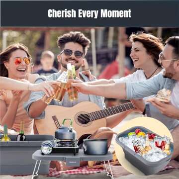 TREKOLOGY Collapsible Picnic Basket - Durable, Portable & Versatile