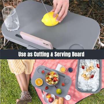 TREKOLOGY Collapsible Picnic Basket - Durable, Portable & Versatile