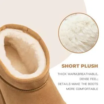 Shop ZEXSAFETY Women's Cozy Platform Boots with Fur