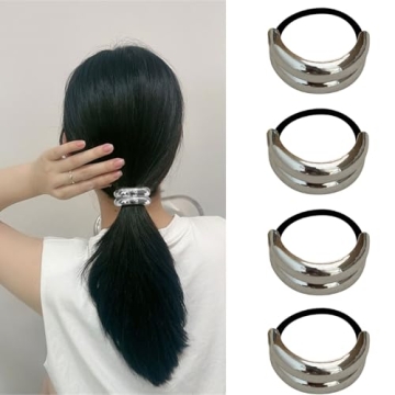 Stylish Metal Hair Ties for Thick Hair - Durable and Chic