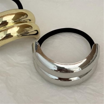 Stylish Metal Hair Ties for Thick Hair - Durable and Chic