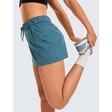 CRZ YOGA Women's Stretch Shorts - Ultimate Comfort & Style