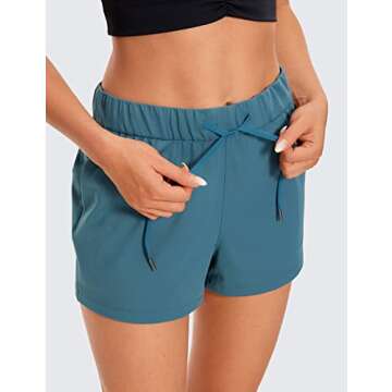CRZ YOGA Women's Stretch Shorts - Ultimate Comfort & Style