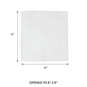 ForPro Professional Collection Lint-Free 4-Ply Silky Gauze Wipes, 100% Lint-Free, Ultra-Soft, for Product Application and Medical Care, 4” x 4”, 200-Count