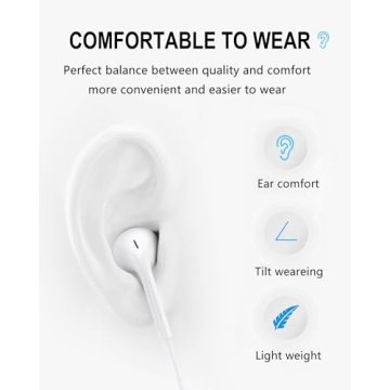 USB C Headphones for iPhone 16 - MFI Certified