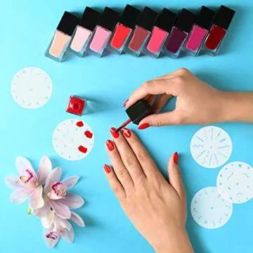 Custom Body Art Airbrush Nail Stencils - 320 Designs Set