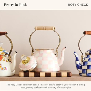 MacKenzie-Childs Stylish Enamel Tea Kettle with Design