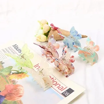 NAISIER Butterfly Hair Clips Set - Colorful and Durable