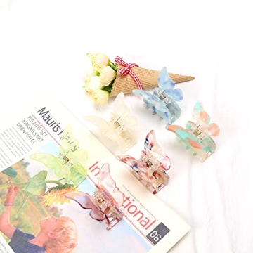 NAISIER Butterfly Hair Clips Set - Colorful and Durable