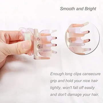 NAISIER Butterfly Hair Clips Set - Colorful and Durable