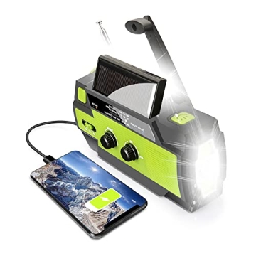 Upgraded Emergency Weather Radio with SOS Alarm & Solar Charging