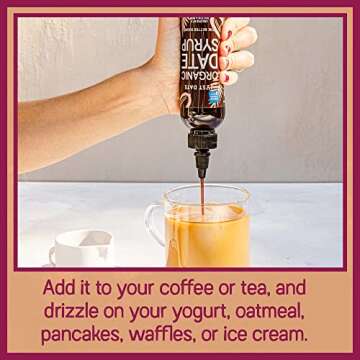 Just Date Syrup: Award-Winning Organic Date Syrup I Two 8.8 OZ Squeeze Bottles I Low-Glycemic, Vegan...