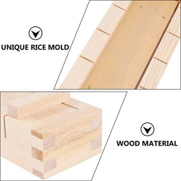 DOITOOL Sushi Making Kit - Quality Wooden Press Mold